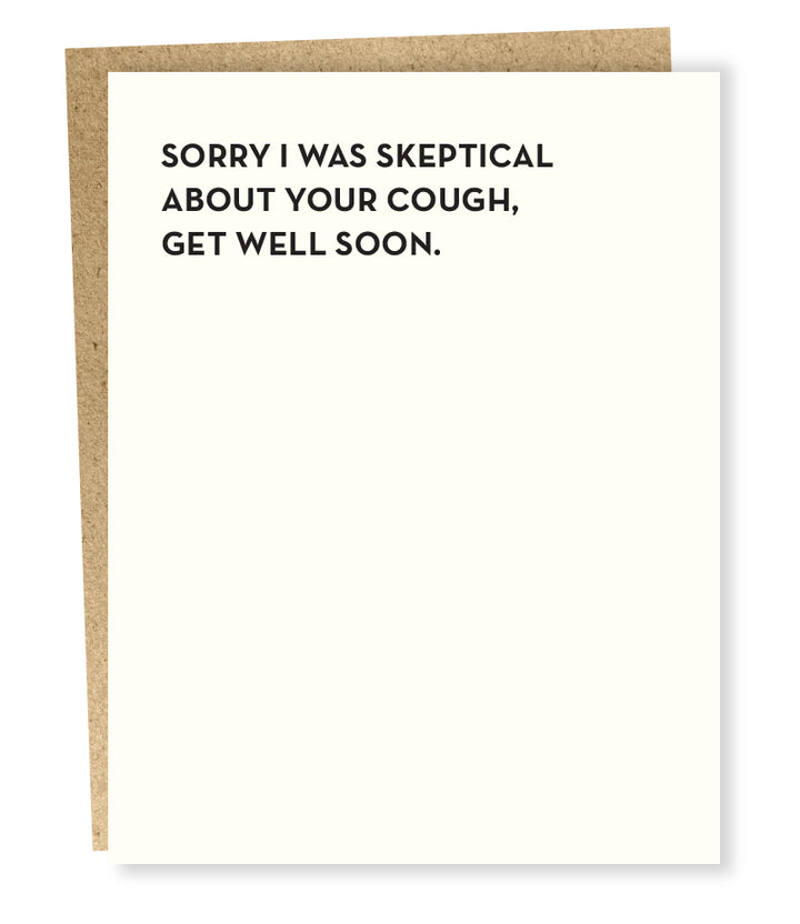Skeptical Get Well Card