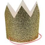 Meri Meri Mini Gold Glittered Crowns