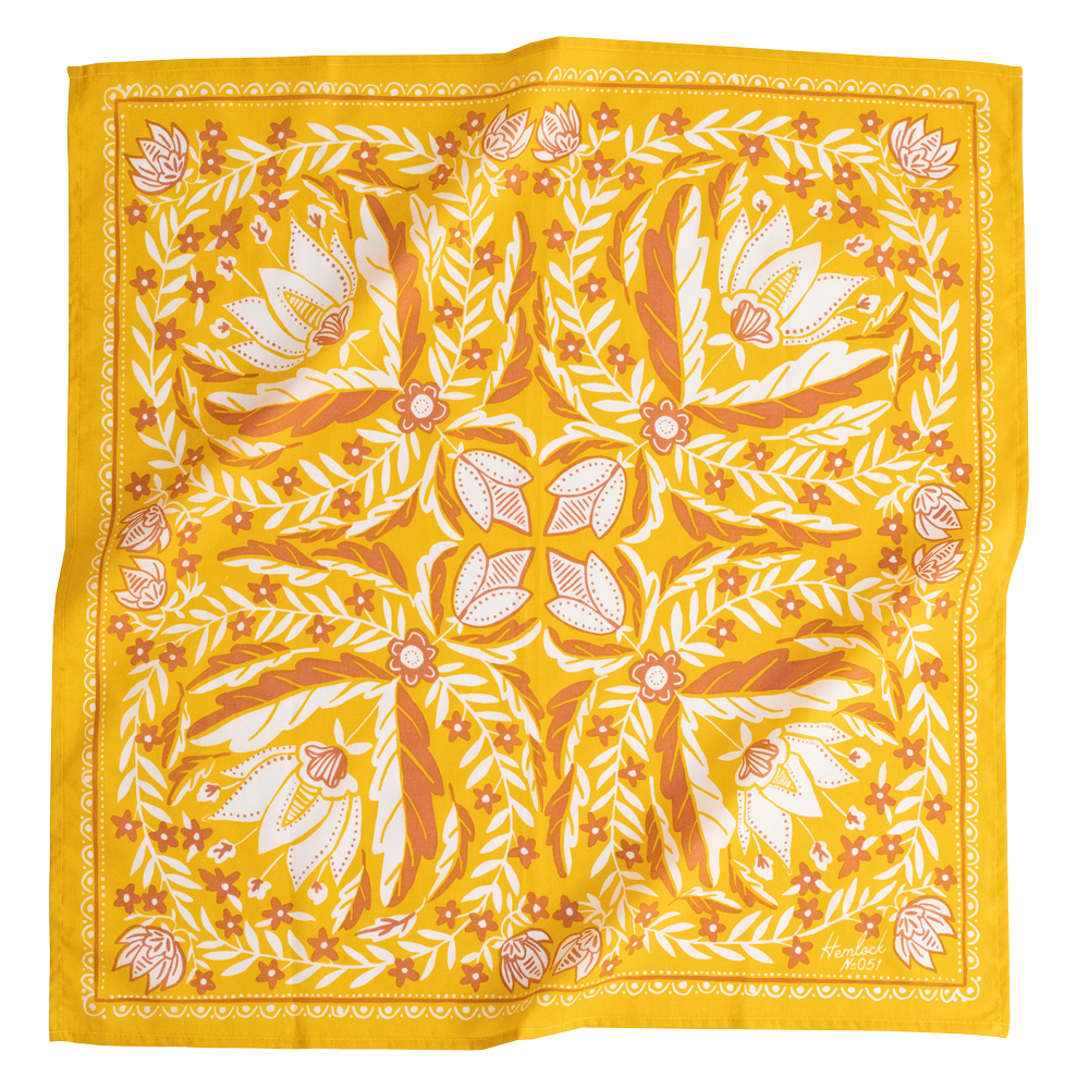 Handker Hemlock Bandana Antonia yellow