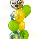 Golden Pineapple Happy Birthday Balloon Bundle