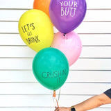 Sweet and Snarky Latex Balloon