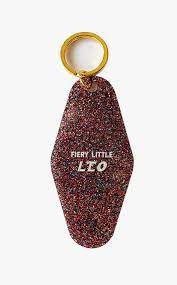 Golden Gems Zodiac Hotel Keychain - Fiery Leo
