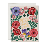 Wedding Card - Happy Couple Floral