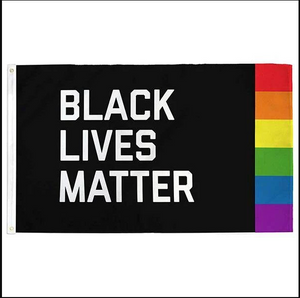 Black Lives Matter Pride Flag - Large