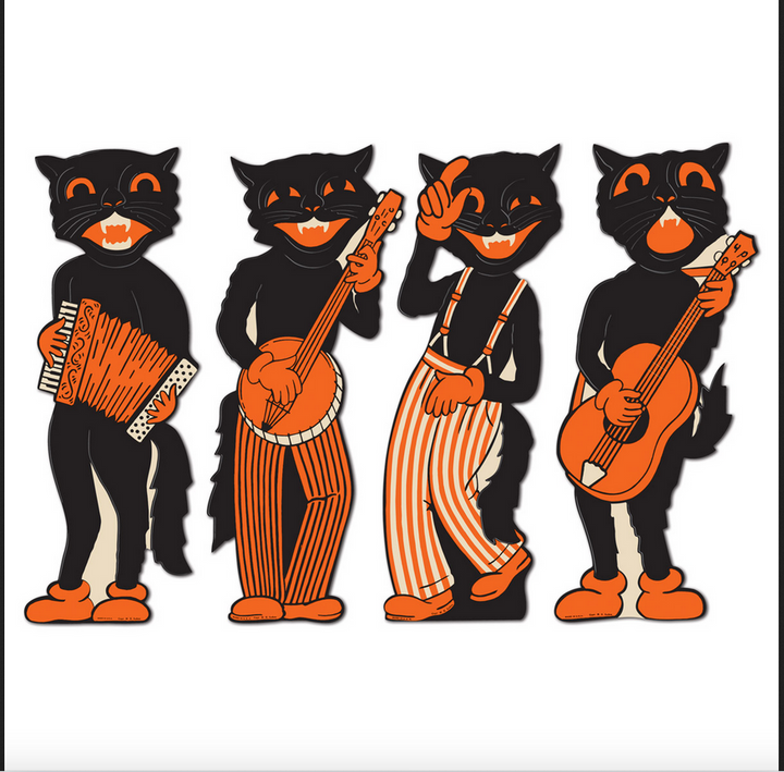 Vintage Halloween Scat Band Cutouts