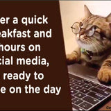 After a Quick Breakfast - Magnet