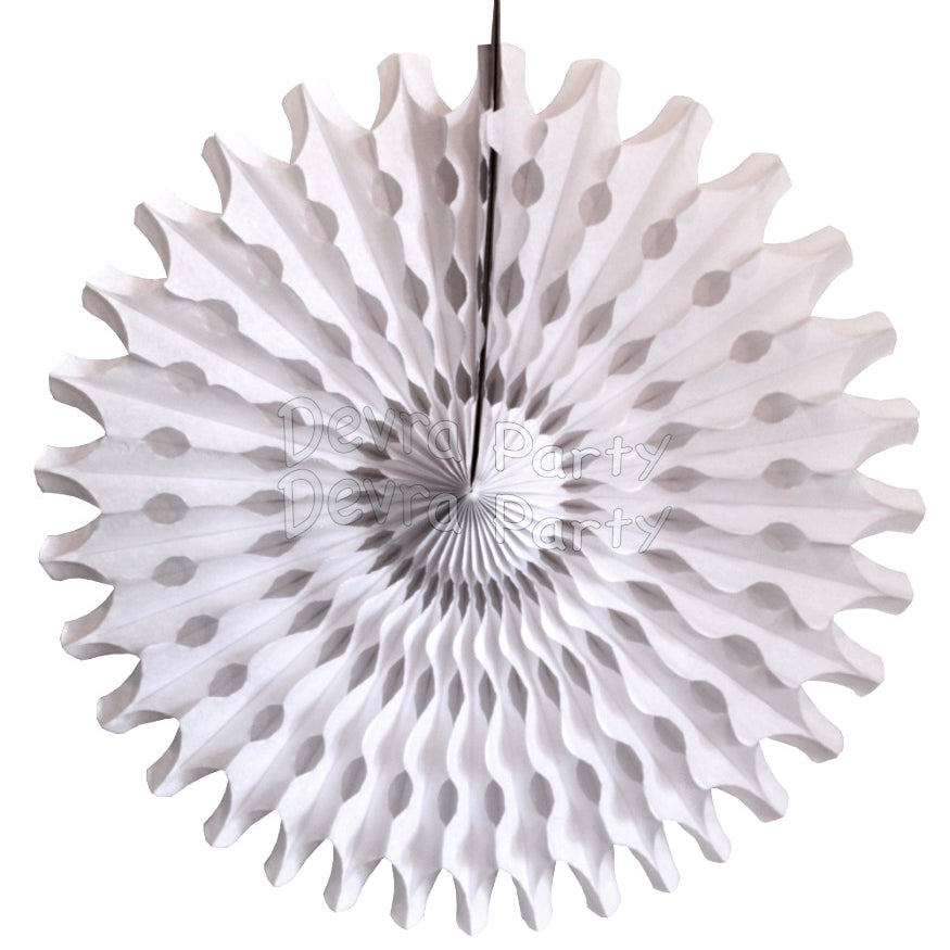 Tissue Paper Fan (Multiple Sizes & Colors)