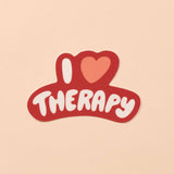 I Heart Therapy Vinyl Sticker