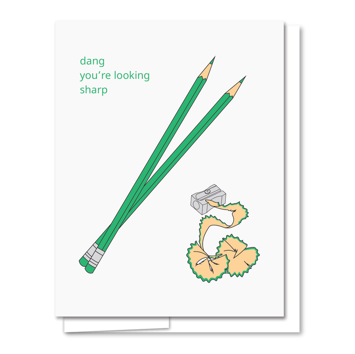 Looking Sharp - Illustrated Funny Love Card