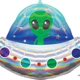 Iridescent Alien Spaceship Balloon