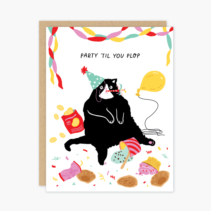 Birthday Cat Party 'Til You Plop
