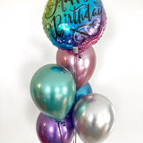 Ombre Chrome Birthday Balloon Bundle
