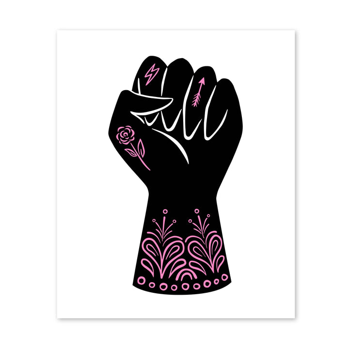 Power Fist Art Print - 8x10 inches