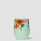 Corkcicle x Rifle Paper Stemless 12 oz Tumbler - Mint Lively Floral