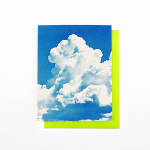 Southwest Clouds - Cumulus Congestus - Risograph Card