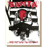 Punk Rock Santa Card