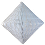 Devra Honeycomb Tissue Paper Decoration Diamond 12" (Multiple Colors Available)