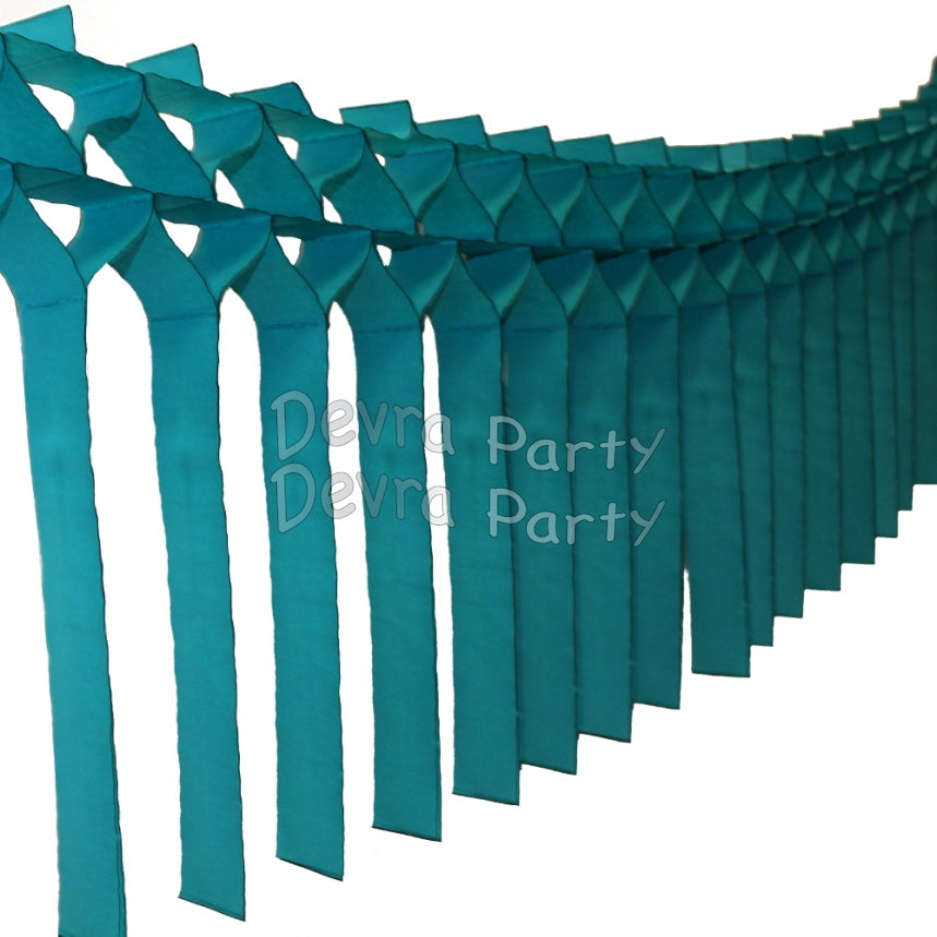 Streamer Tissue Paper Garland Decoration (Multiple Colors Available)