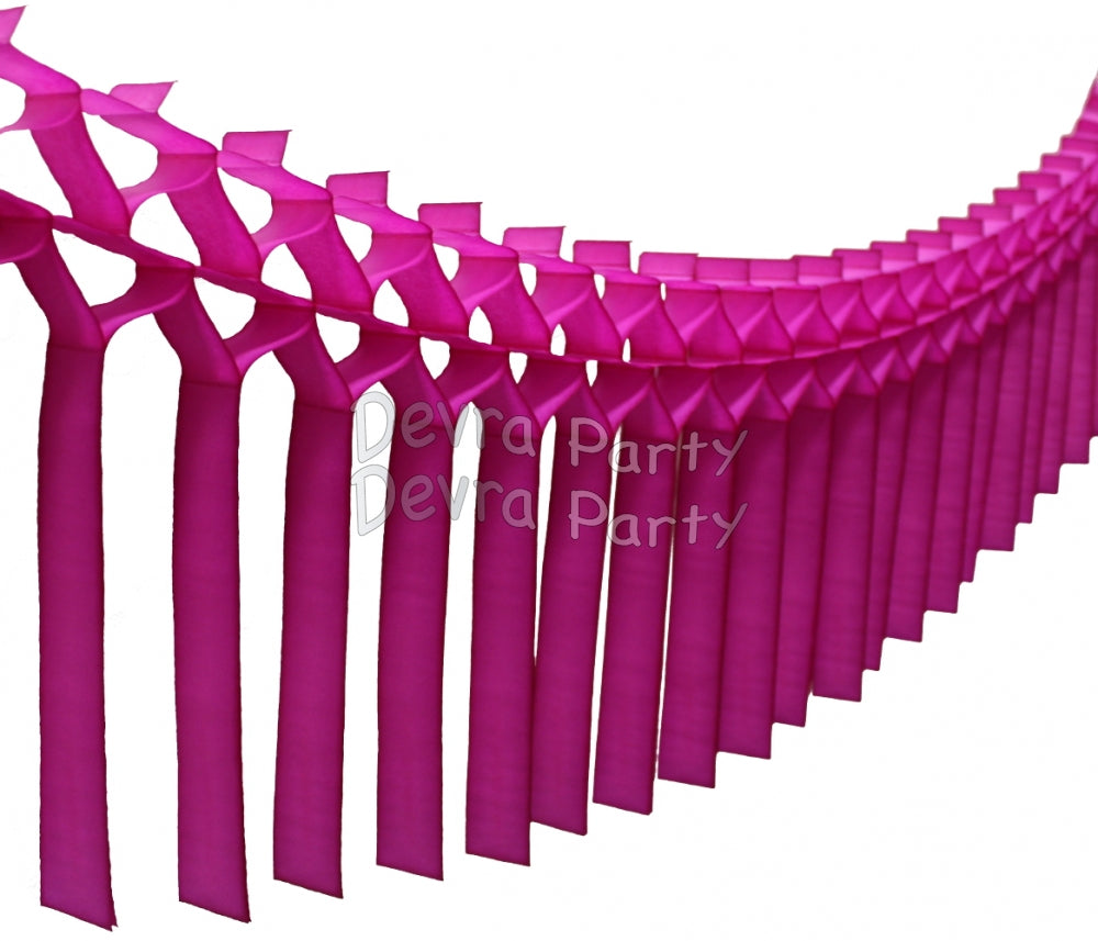 Streamer Tissue Paper Garland Decoration (Multiple Colors Available)