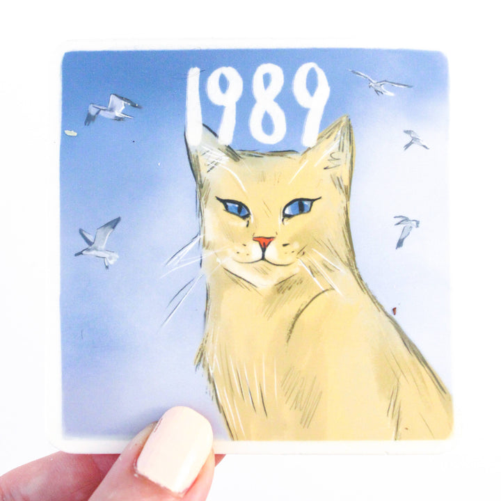Swiftie Cat  "1989" Vinyl Sticker