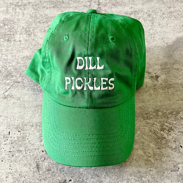 Silver Spider Dill Pickle baseball hat