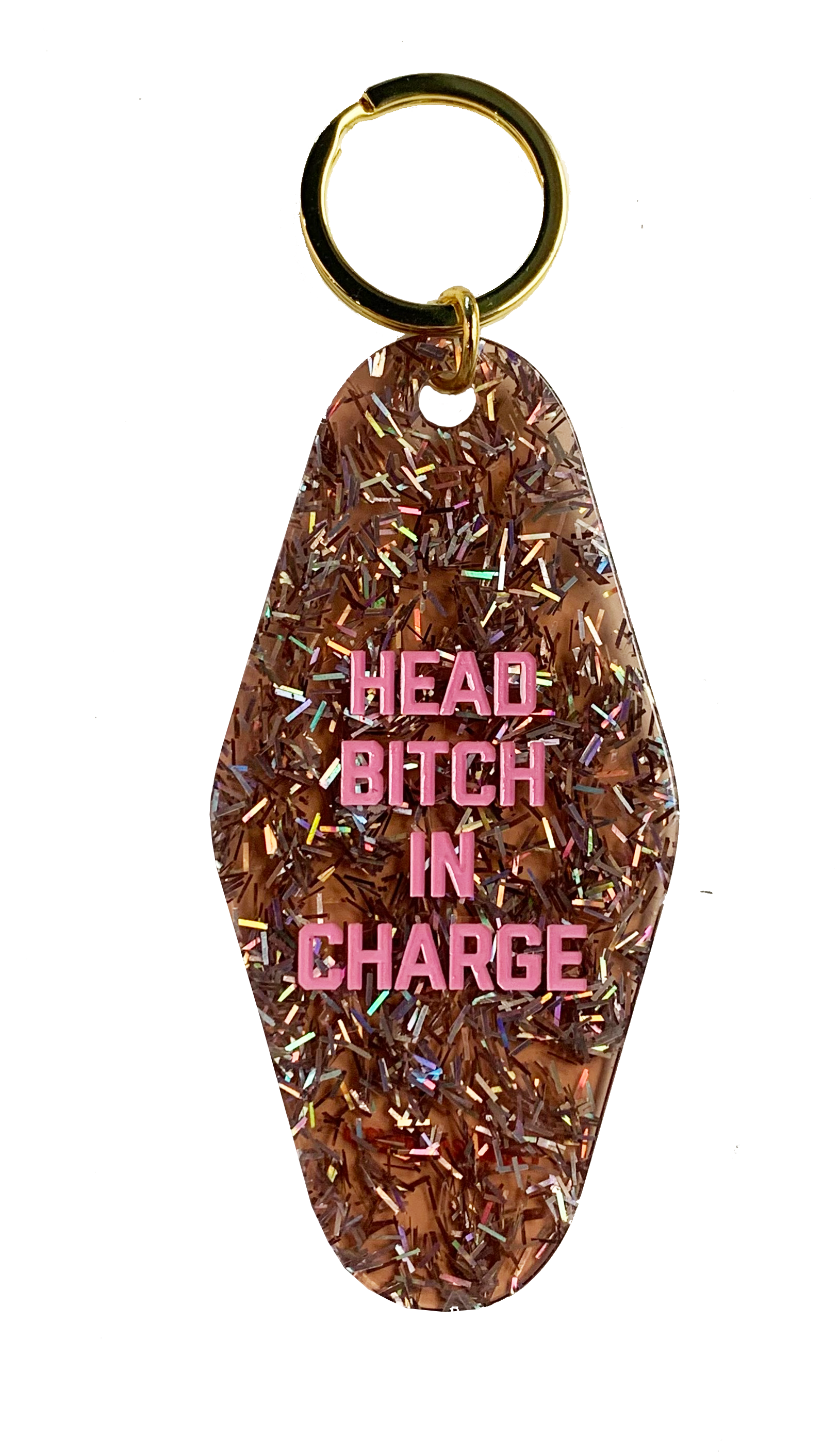 Golden Gems Hotel Keychain - Head Bitch in Charge