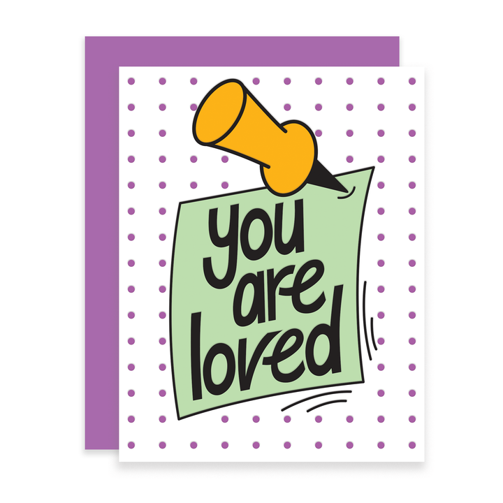You are Loved, Letterpress Love Card