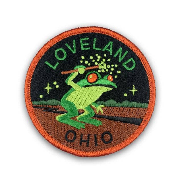 Monsterologist gift  iron on travel patch loveland ohio frogman