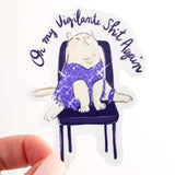 Swiftie Cat "Vigilante" Vinyl Sticker