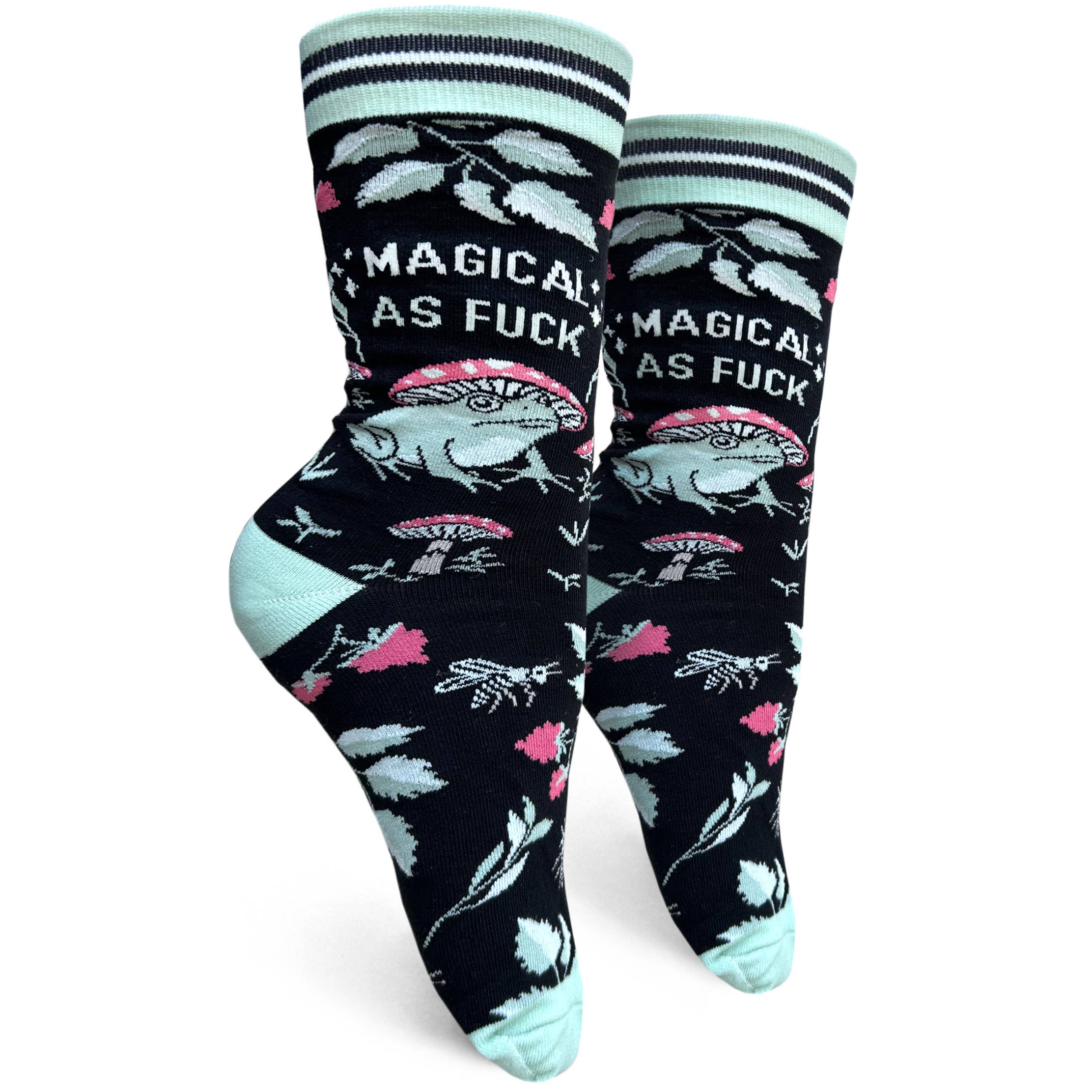 groovy things magical as fuck women's sock