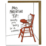 Funny Baby in Corner Card