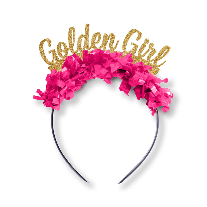Golden Girl Birthday Crown Headband