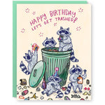 Cactus Club Birthday Card Trash Raccoon