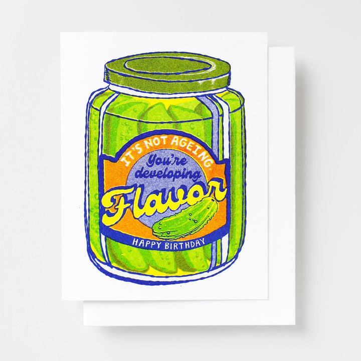 HBD Developing Flavor Risograph Card