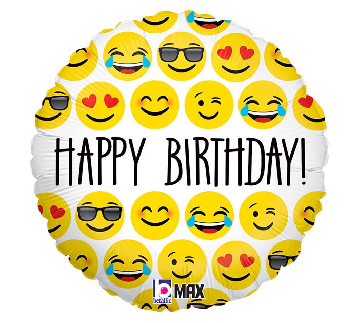 Emoji Happy Birthday Balloon
