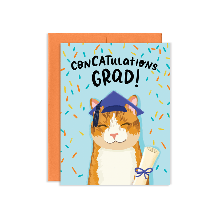 Cat Graduation Card