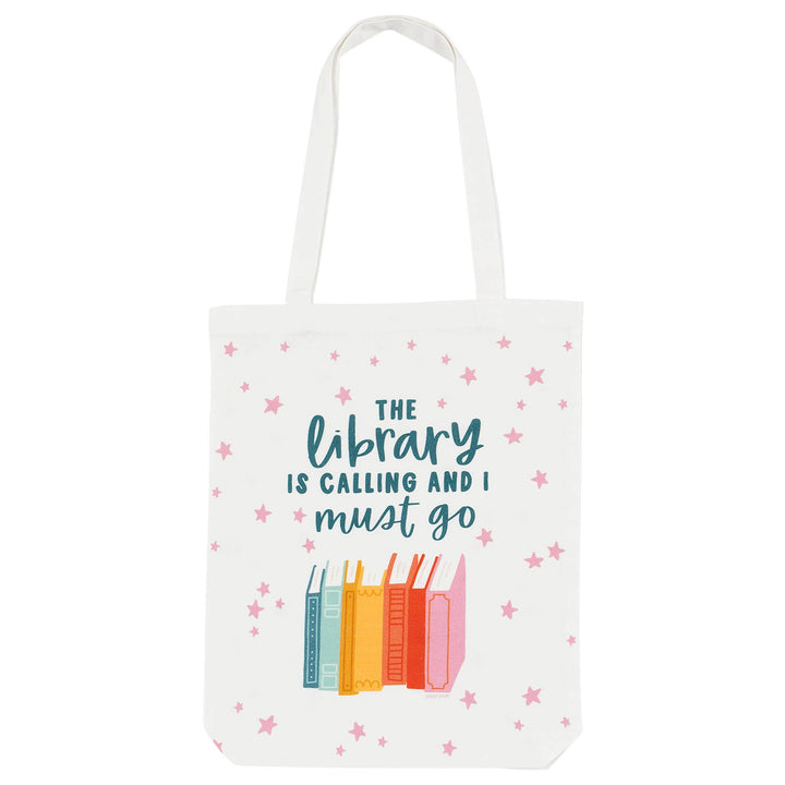 Pippi Post Canvas Tote The Library is Calling and I must go