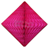 Devra Honeycomb Tissue Paper Decoration Diamond 12" (Multiple Colors Available)