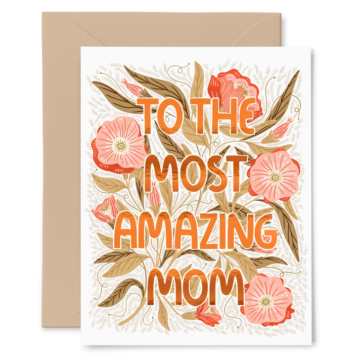 Gingiber Mother's Day Card Most Amazing Mom