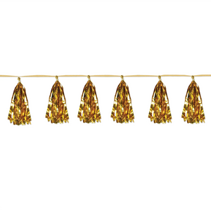 Gold Metallic Tassel Garland