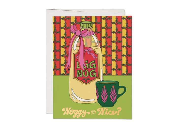 Noggy or Nice holiday greeting card