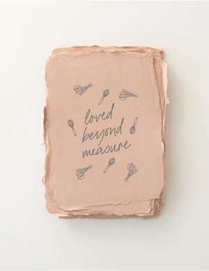 "Loved Beyond Measure" Valentine Bakery Greeting Card