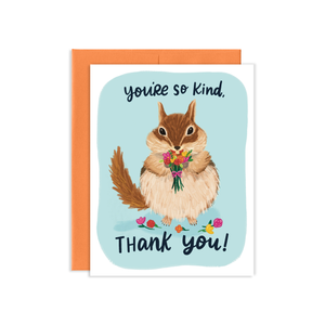 Chipmunk Thank You Card