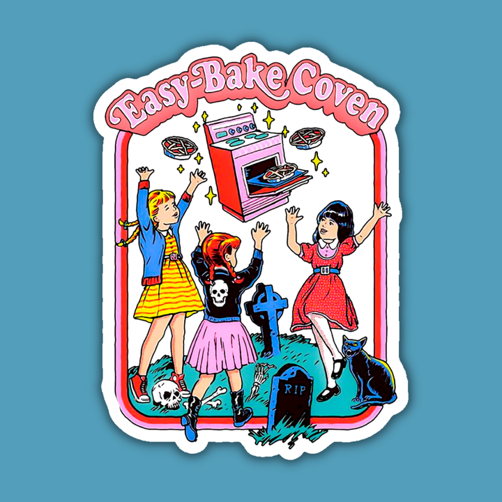 Easy Bake Coven Retro Witchy Sticker: Vinyl Sticker