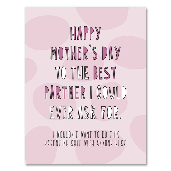 Best Partner Mother's Day Card