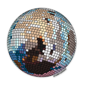 Detailed Disco Ball Sticker