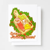 Set of 8 - Spread Holiday Cheer Risograph Card