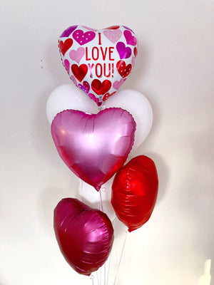 Satin Luxe Valentine Balloon Bundle