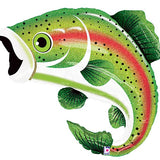 Rainbow Trout Foil Balloon
