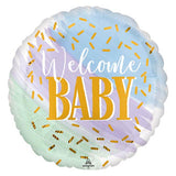 Welcome Baby Watercolor Foil Balloon